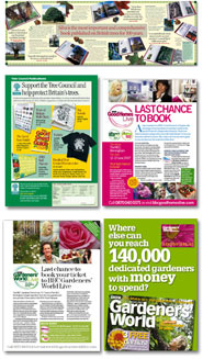 House ads, advertorials, flyers, leaflets, brochures...